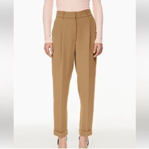 Aritzia Wilfred Dashwood Dress Trouser pants -   Camel Size 12